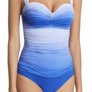 Bleu Rod Beattie Gradient Ruched Swimsuit 8